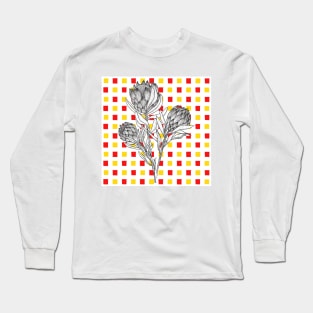 Hand Drawn Floral Long Sleeve T-Shirt